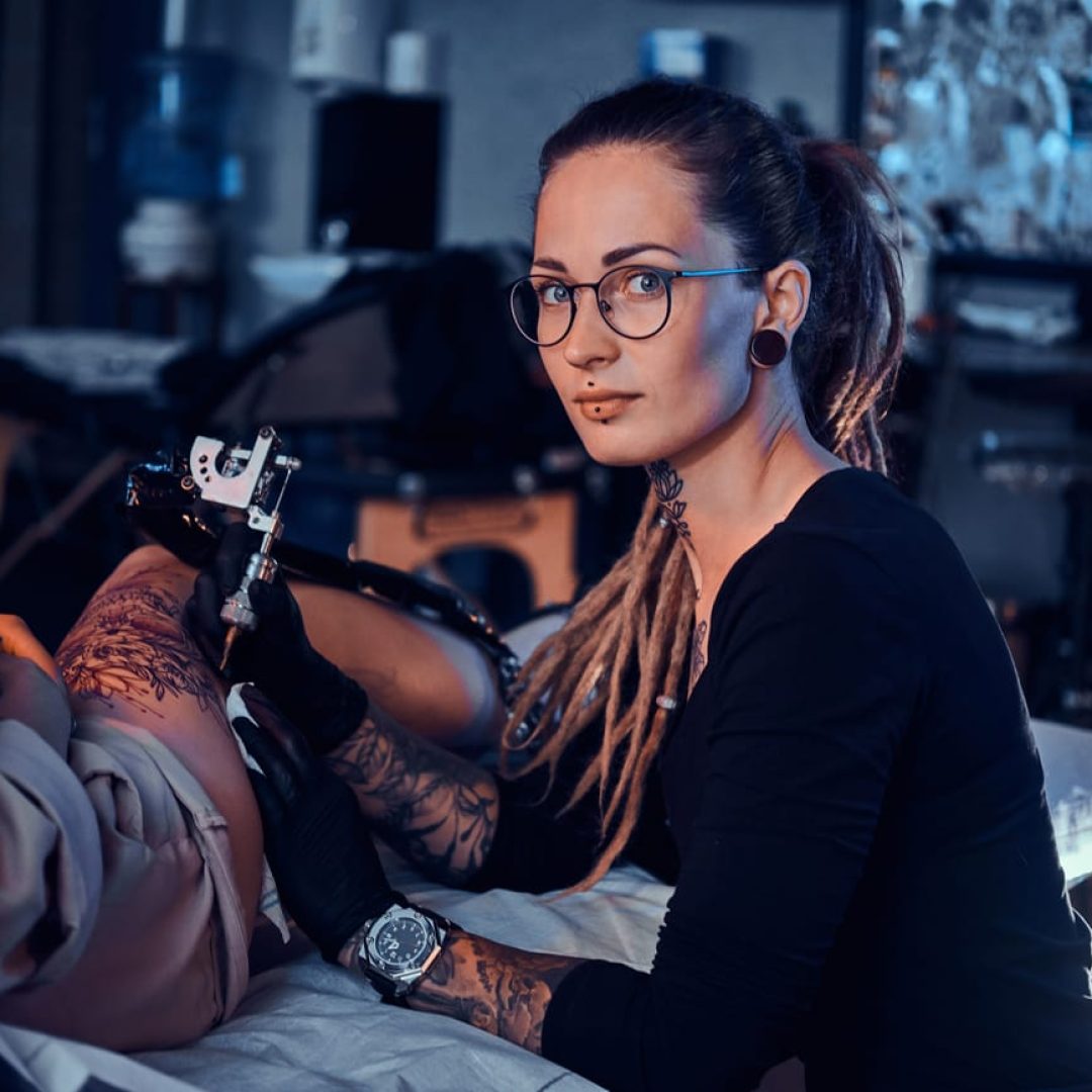 Female-tattooer